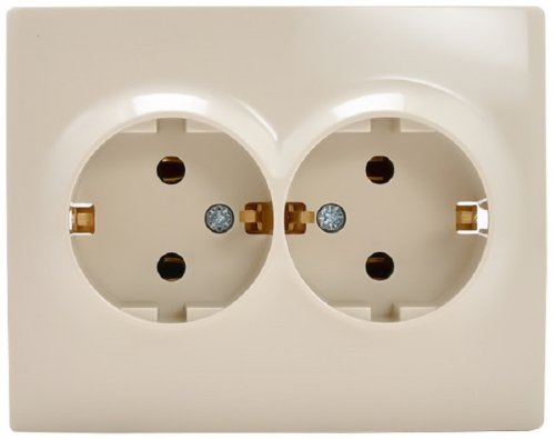 Розетка с заземлением Lezard Karina 1-м. 2 мод. керамика кремовый фото Розетка с заземлением Lezard Karina 1-м. 2 мод. керамика кремовый картинка